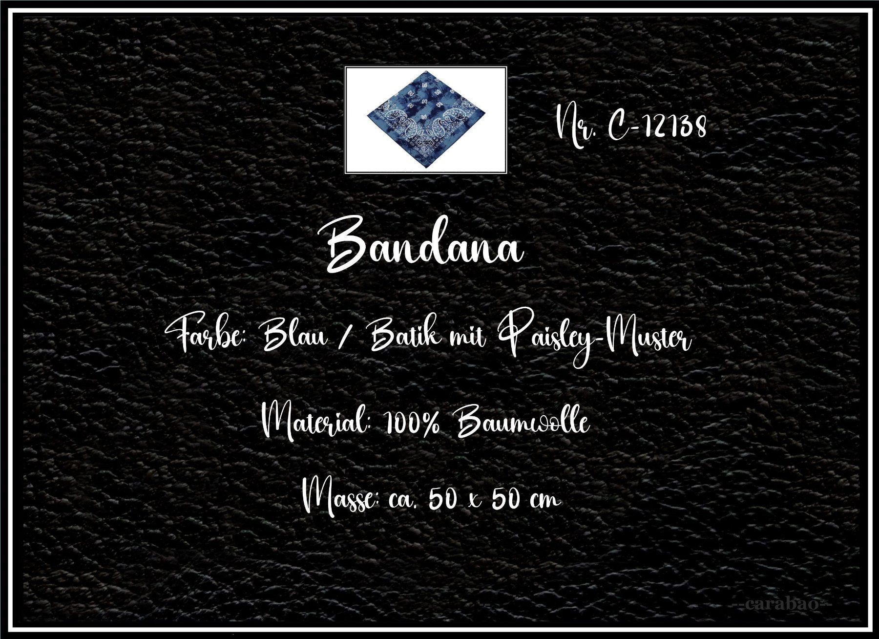 Foulards, Tücher & Schals: Bandana / Blau - Batik mit Paisley-Muster – Neu (gemäss Beschreibung) aus Winterthur von -carabao- 5