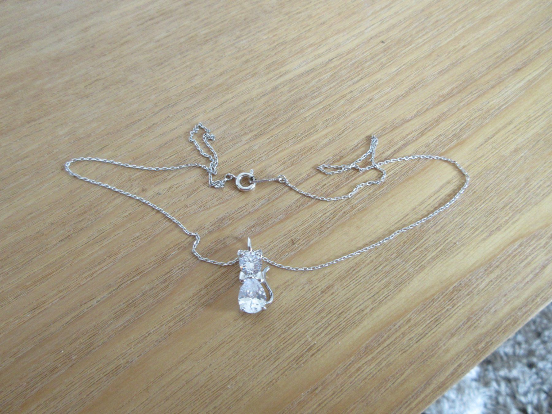 Catenine: Cat Katze Halskette, /Modeschmuck/ necklace!! – Nuovo (secondo la descrizione) da Goldach venduto da mamakotzi 1
