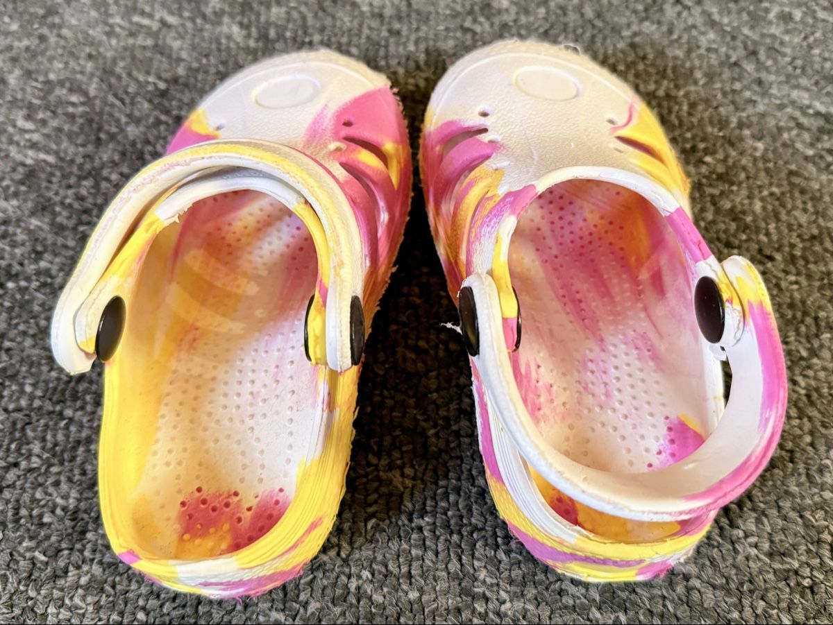 Schuhe für Jungen: Kinder Clogs bunt gemustert – Gebraucht aus Worben von Teddy112 3