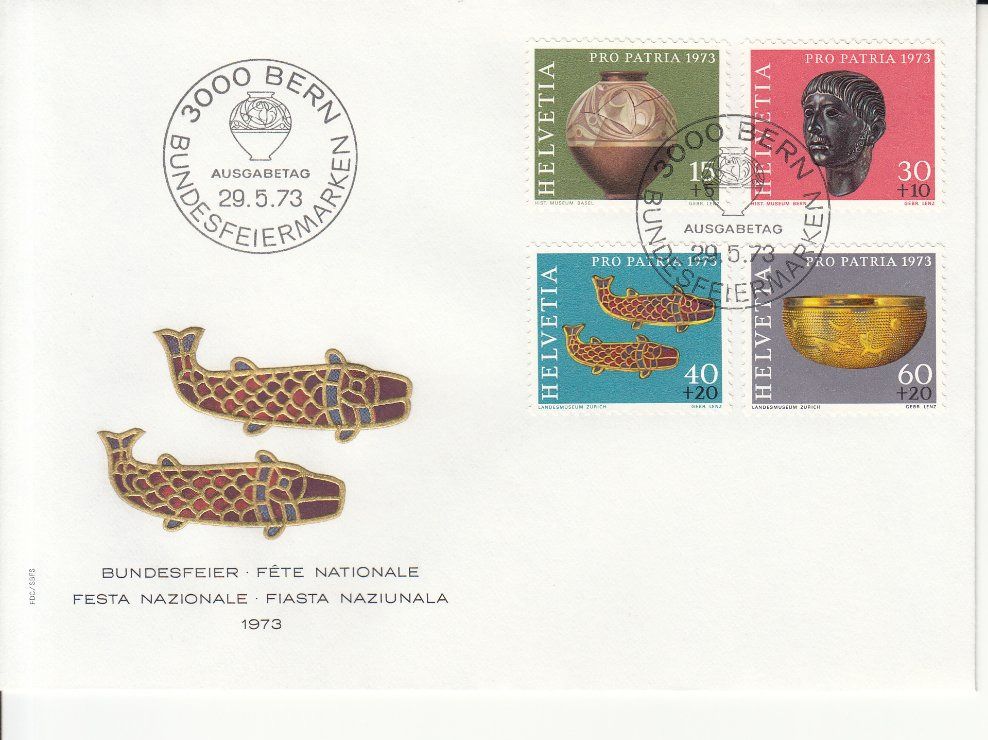 Tutti i francobolli: SBK B158 - B161 FDC – Usato da Bürglen TG venduto da StampGraf