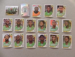 Panini Fussball WM Korea/Japan 2002 Nigeria 17 Stk. 403-420
