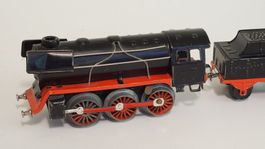 Modellbahn Spur 0 Set antik mit Handaufzug org. Lackierung