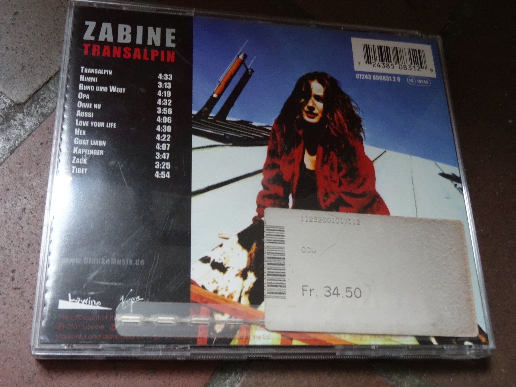 CD: Zabine - Transalpin CD – Usato da Olten venduto da Disc-Ausverkauf 1