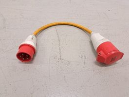 Starkstromadapterkabel CEE 16 (male) auf CEE 32 (female)