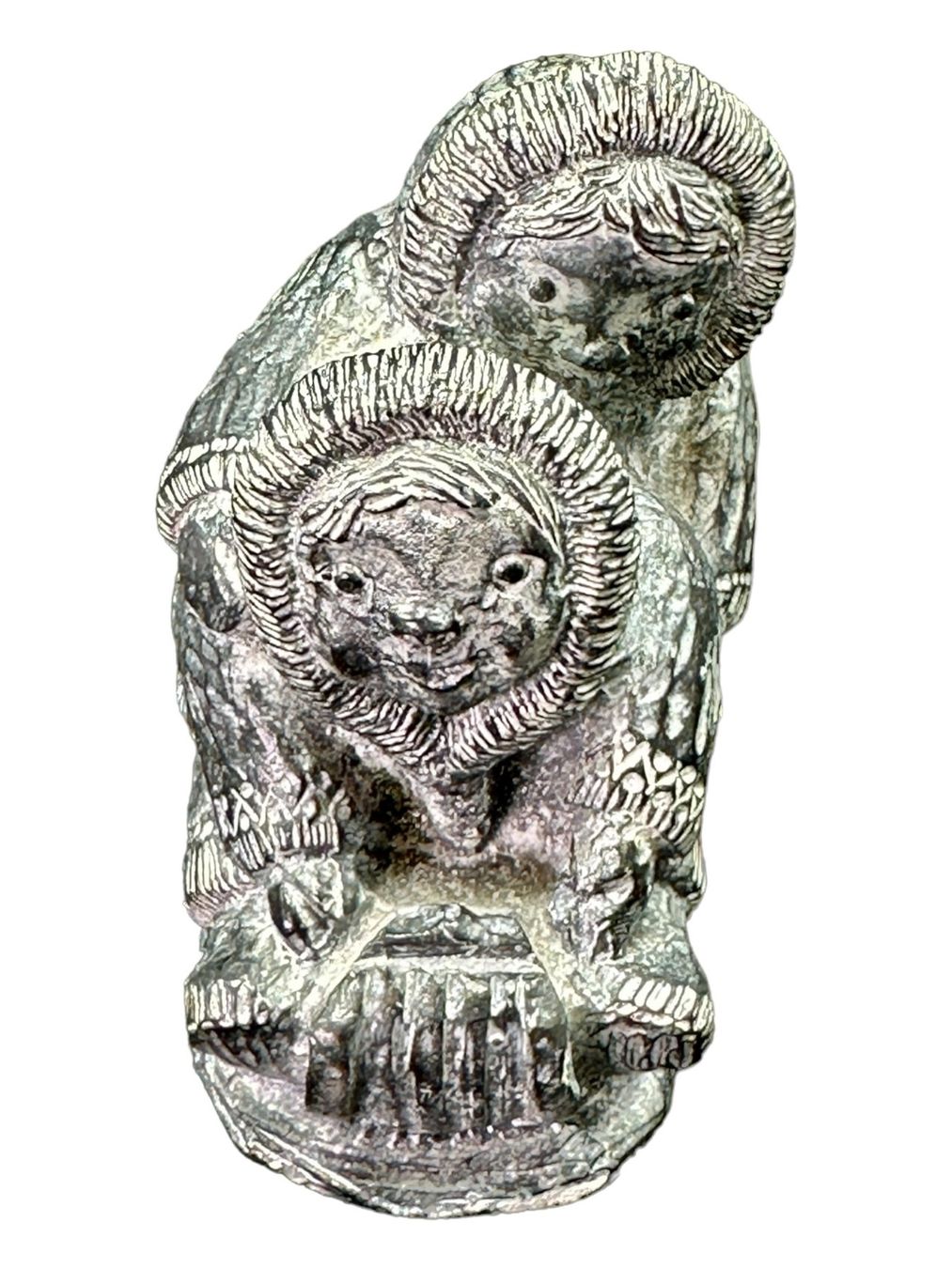 Sculture & Statue: WOLF sculpture inuite originale en stéatite. Canada – Usato da Morges venduto da magicle 2