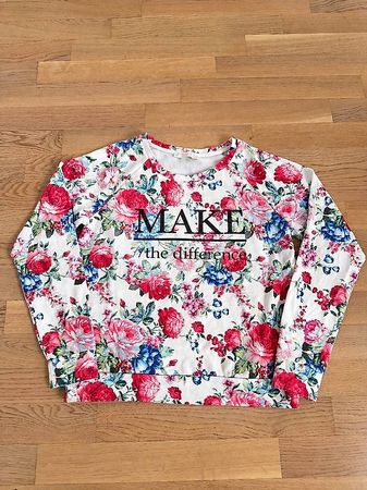 Sweatshirt - Gr. M - Blumenprint
