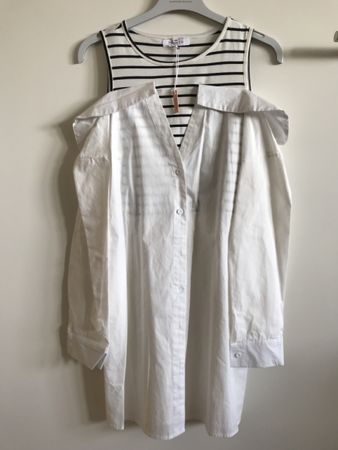 chemise épaules dénudées TIERRE, S/M, coton