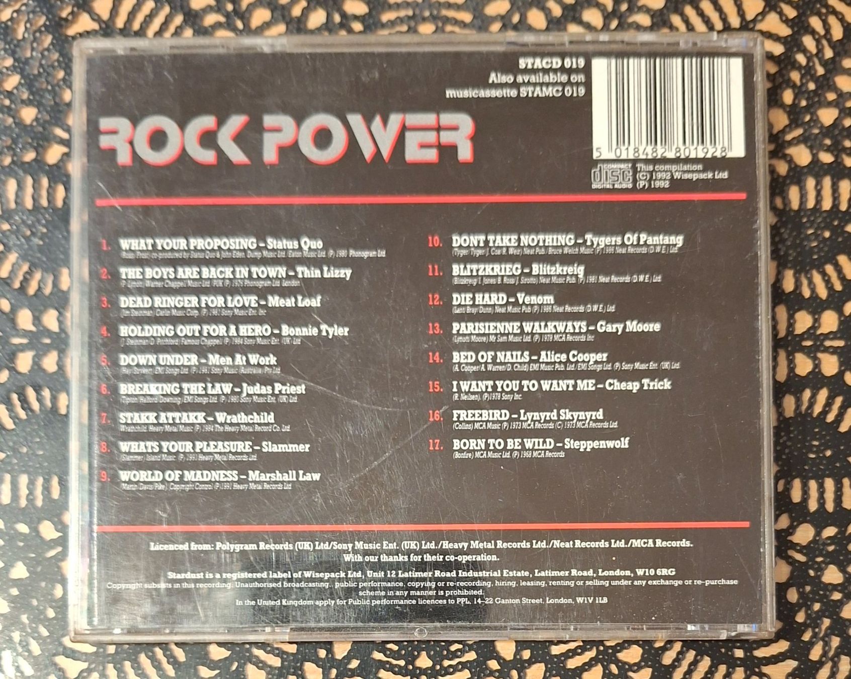 CDs: Rock Power, Classic Rock CD Compilation Sampler 1992 – D'occasion à Schönenberg TG par breiti12 1