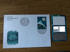 FDC Ausschnitt Swiss Crypto-Stamp ID3, Piz Bernina