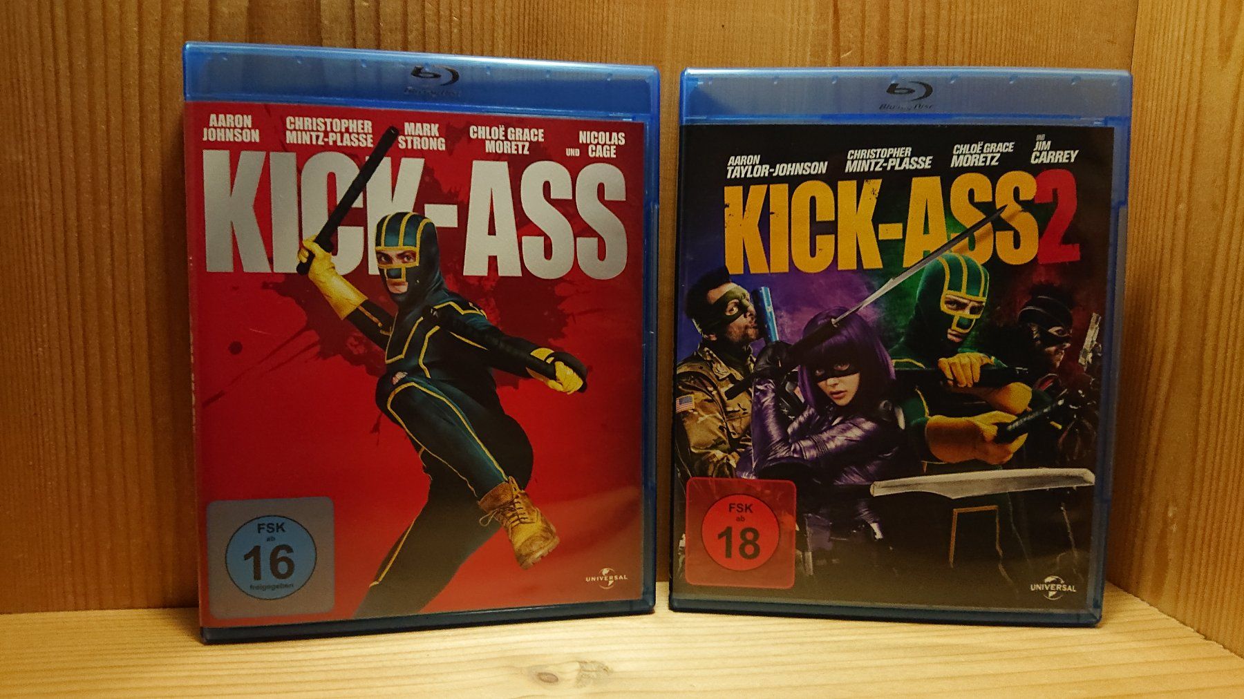 Alle DVDs: KICK-ASS 1 und 2 auf Blu-Ray – Gebraucht aus Wilderswil von Exebub