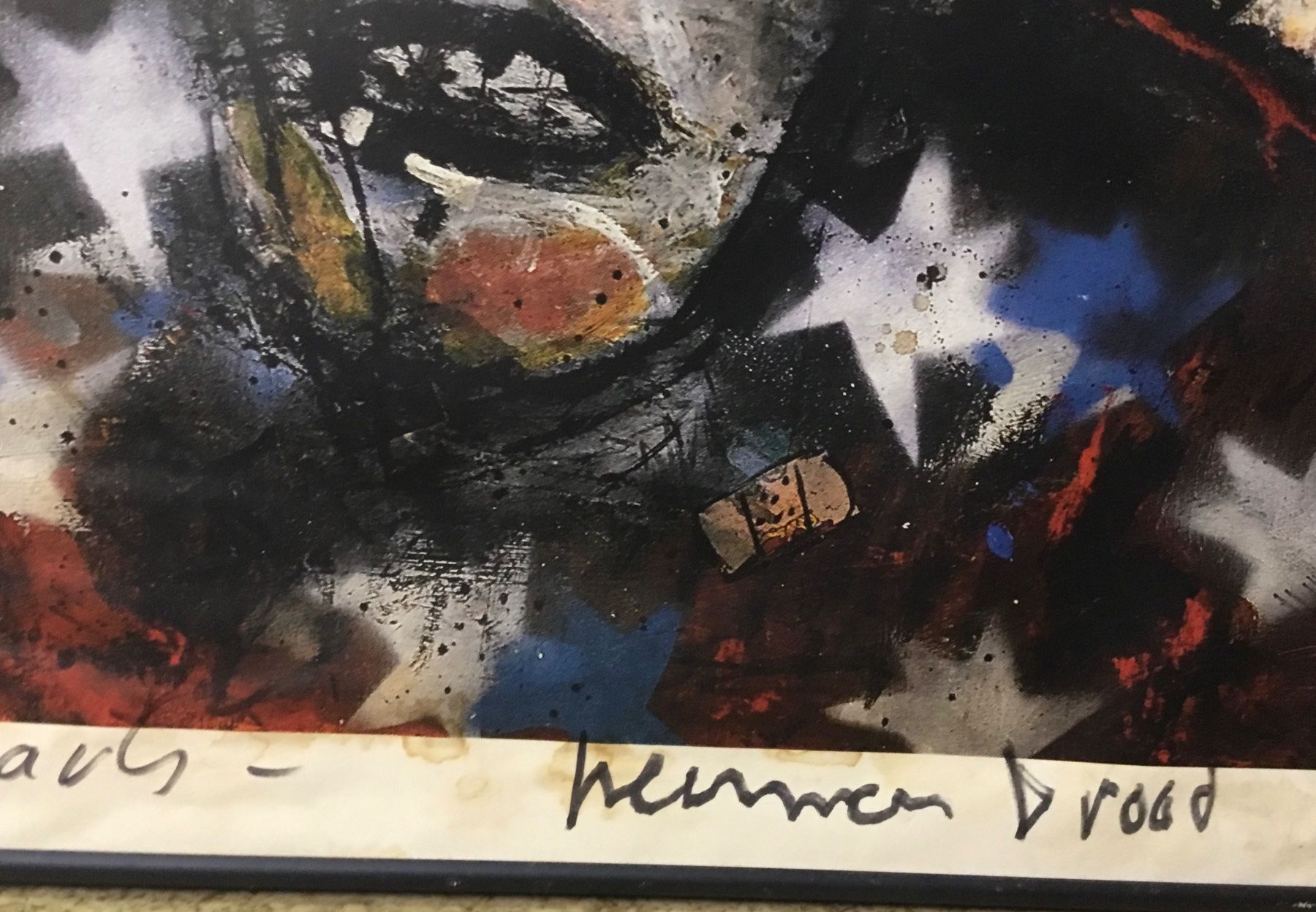 Grafica & Litografie: Hermann Brood Pop-Art Bild Signiert – Usato da Schlieren venduto da Jeajet 3