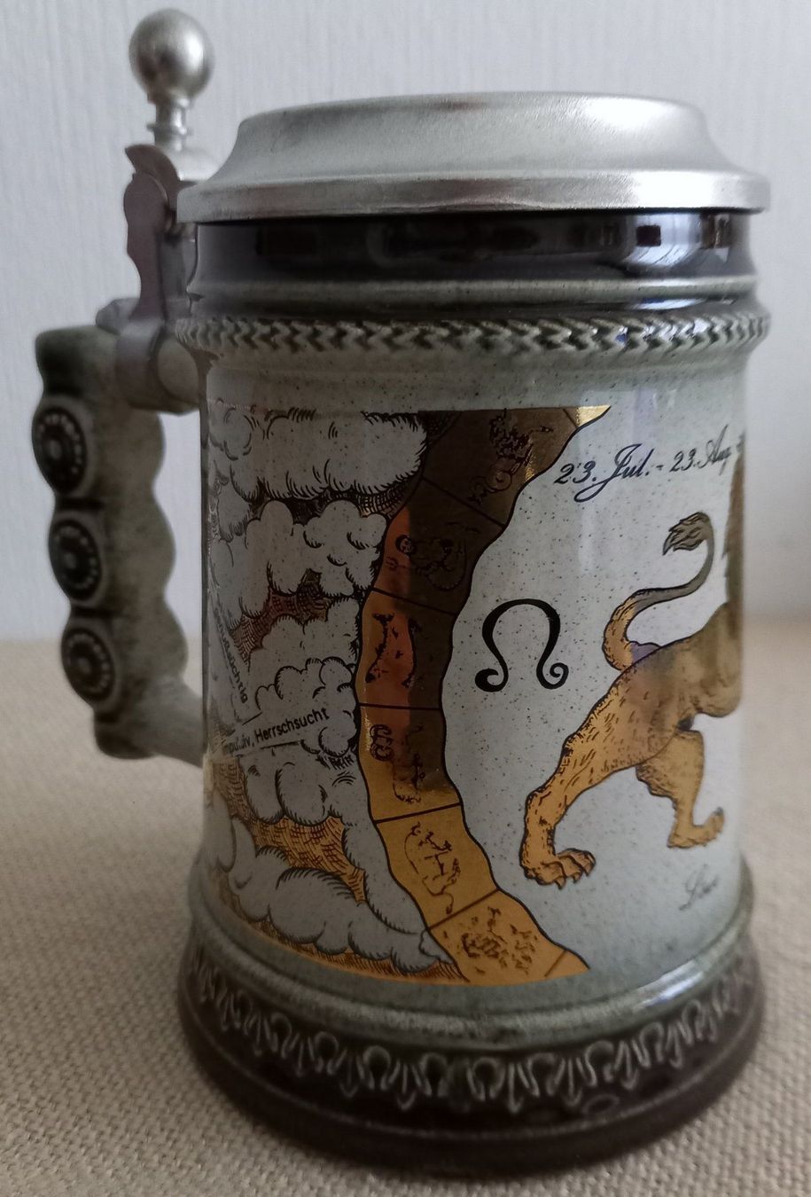 Toutes les décorations: BIERKRUG MIT ZINNDECKEL – Neuf (Voir description) à Binningen par mar_2jlr 1