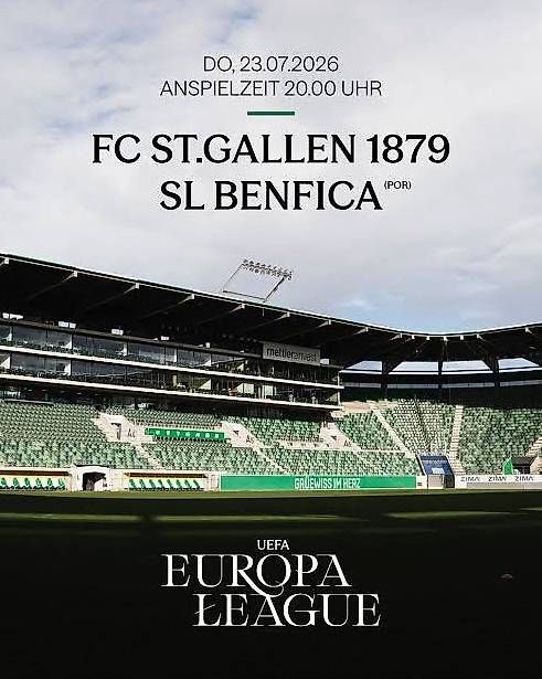 Billets: FCSG - Benfica Lissabon  Sektor A5 – D'occasion à Rorschach par zko_vj9x