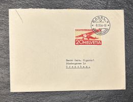 1944 Enveloppe  Flugpost Jubiläum 25 Jahre 1919-1944