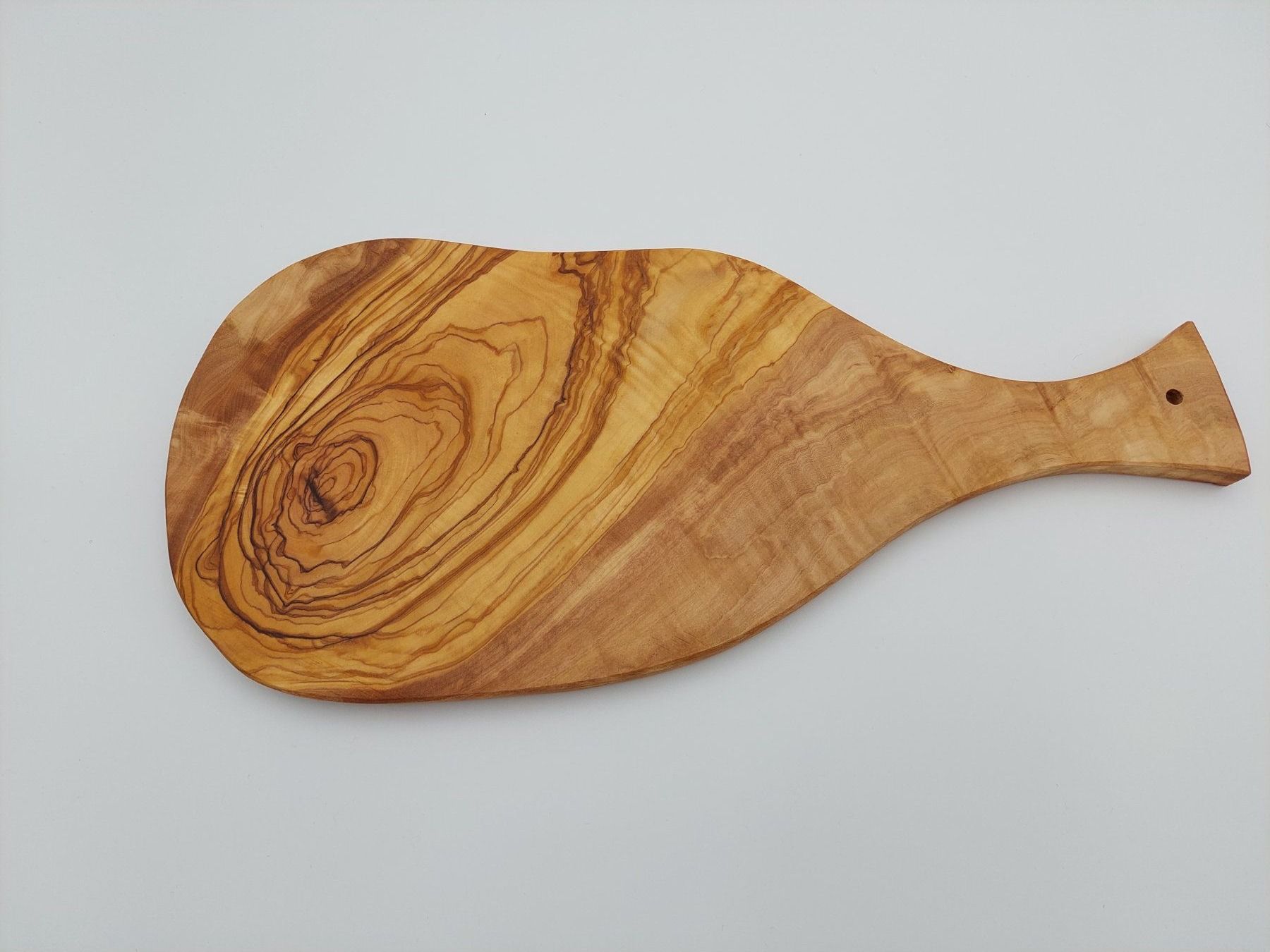 Articoli in legno: Olivenholz Brett mit Griff – Nuovo e nell'imballaggio originale da Hüntwangen venduto da Elyha 1