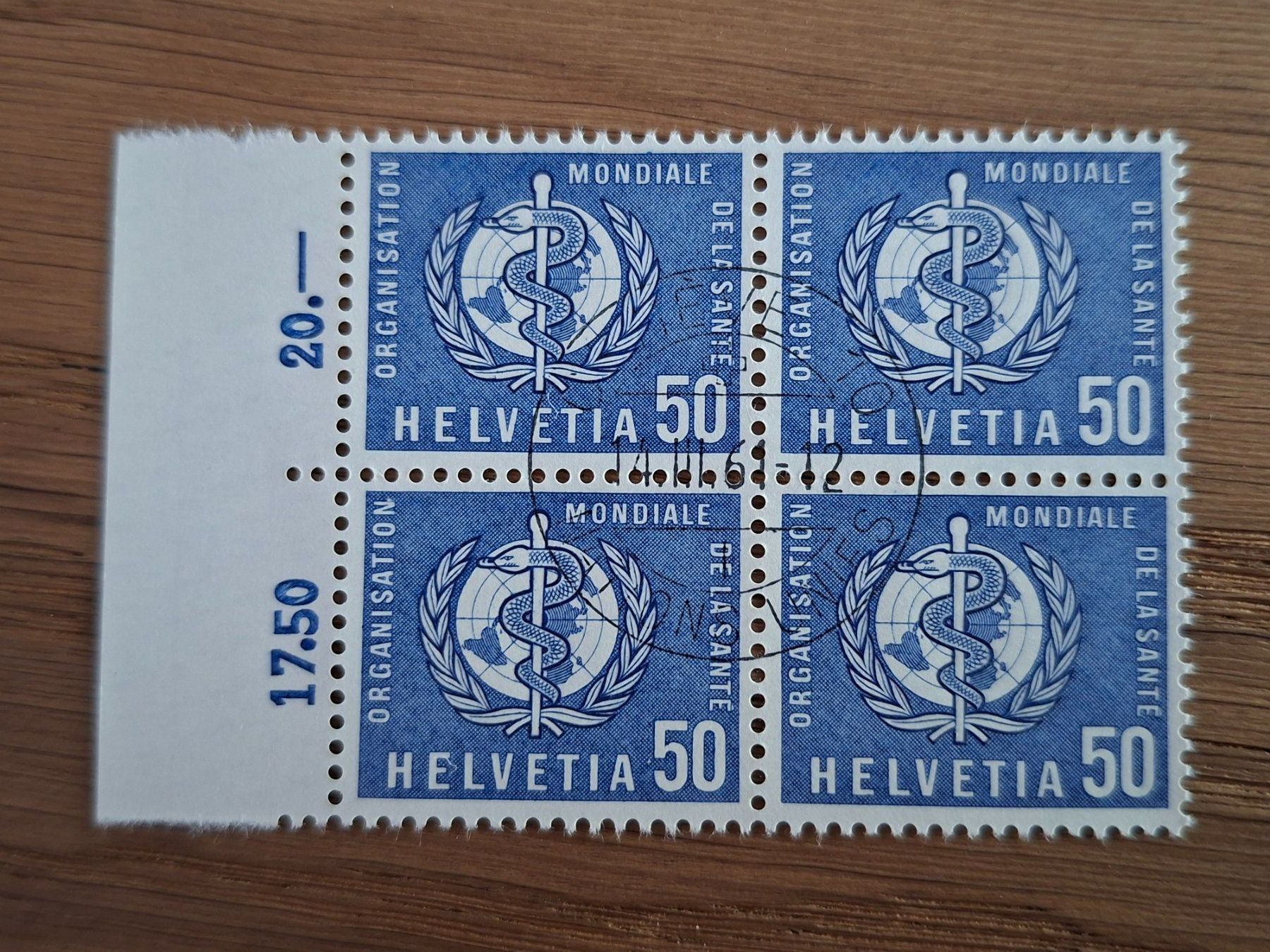 Tutti i francobolli: Dienstmarken: 4er Blocks: OMS – Nuovo (secondo la descrizione) da Hinterkappelen venduto da 1399 4