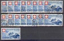 1939 Landi Nr. 224 17 Stück gest.