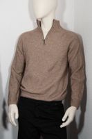 Possum Herren Sweater mit Reissverschluss beige XXL