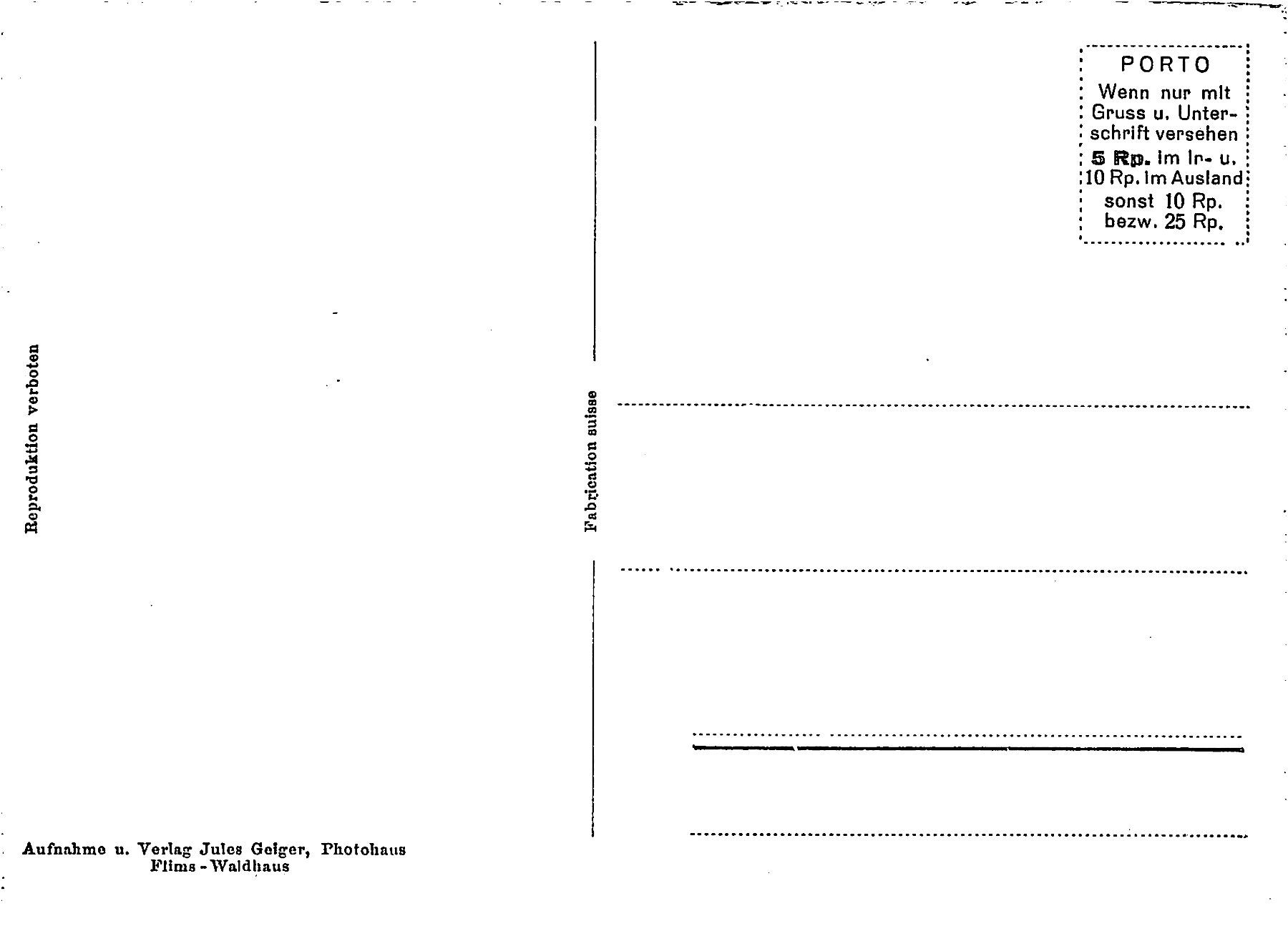 Ansichtskarten: 2x Flims – Gebraucht aus Ottikon b.Kemptth. von Neptun1974 3