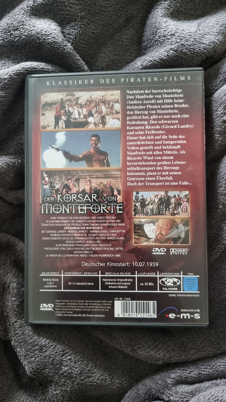 Tutti i DVDs: DVD Der Korsar von Monteforte – Nuovo (secondo la descrizione) da Basel venduto da abo_xbd2 1