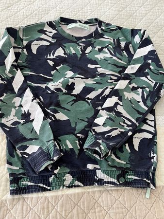 Off-White Sweater, Camouflage Muster, Grösse XL, Top Zustand