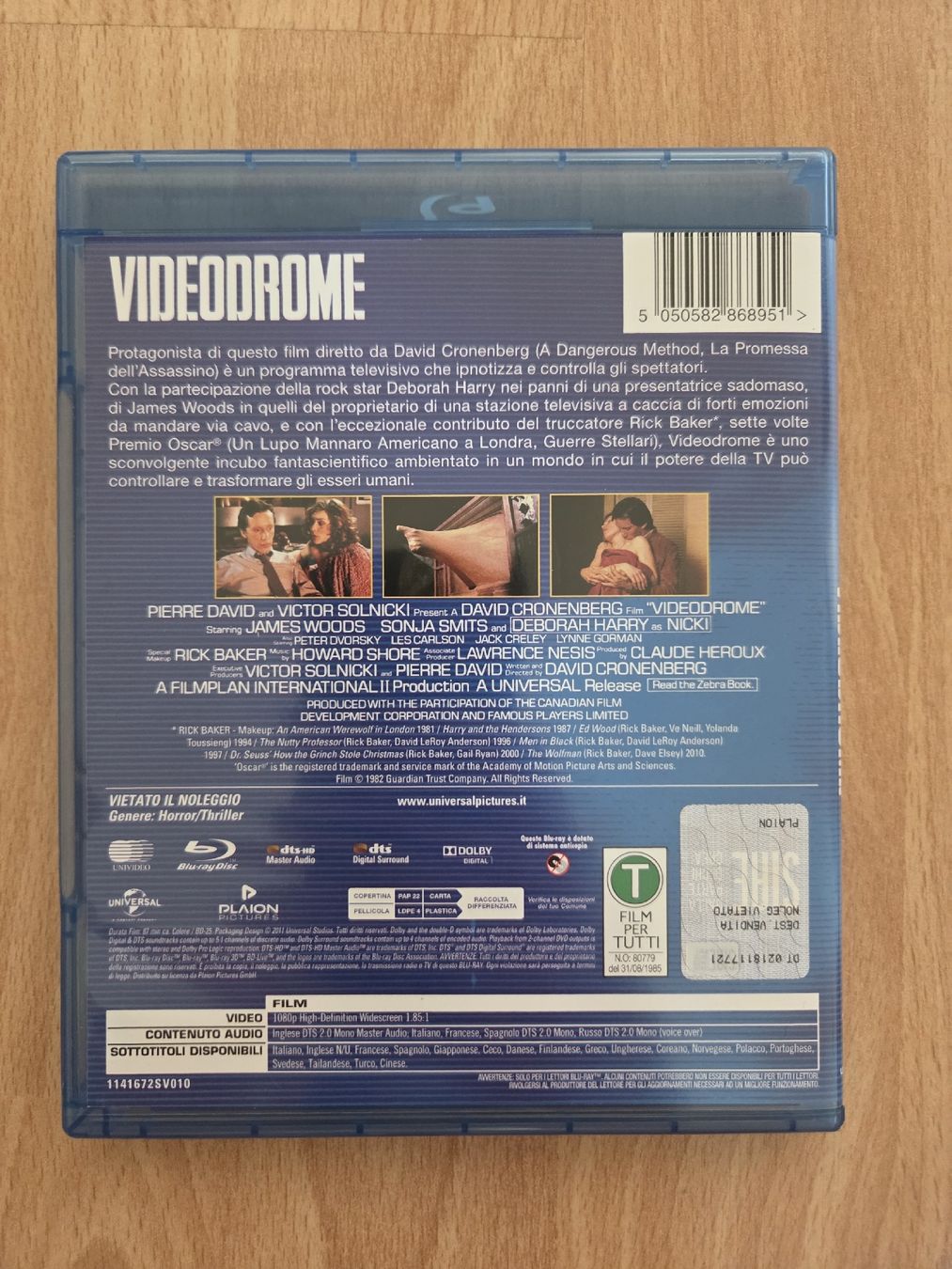 Tutti i DVDs: videodrome bluray cronenberg (it edition) – Usato da Biel/Bienne venduto da Totalkelly 1