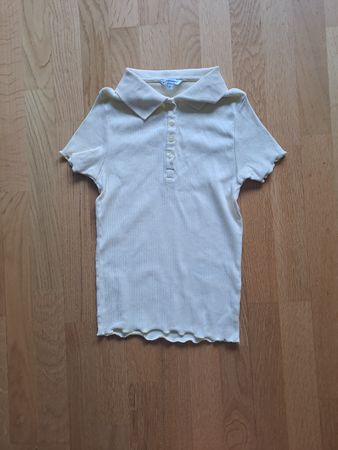 Hellgelbes Poloshirt für Mädchen