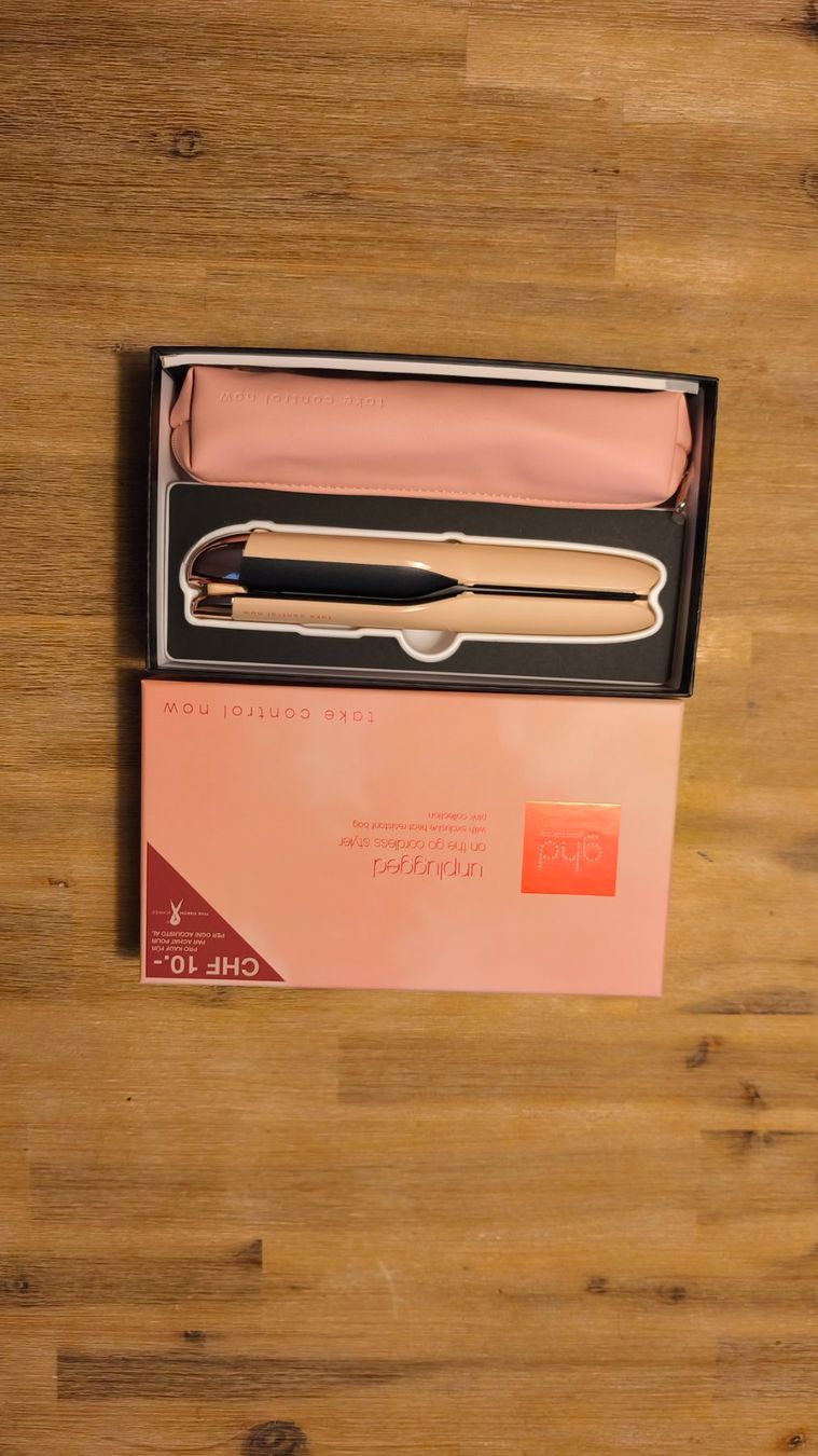 GHD Piastre & Arricciacapelli: ghd Unplugged Styler special Peach Edition – Usato da Zufikon venduto da Tacha22 2
