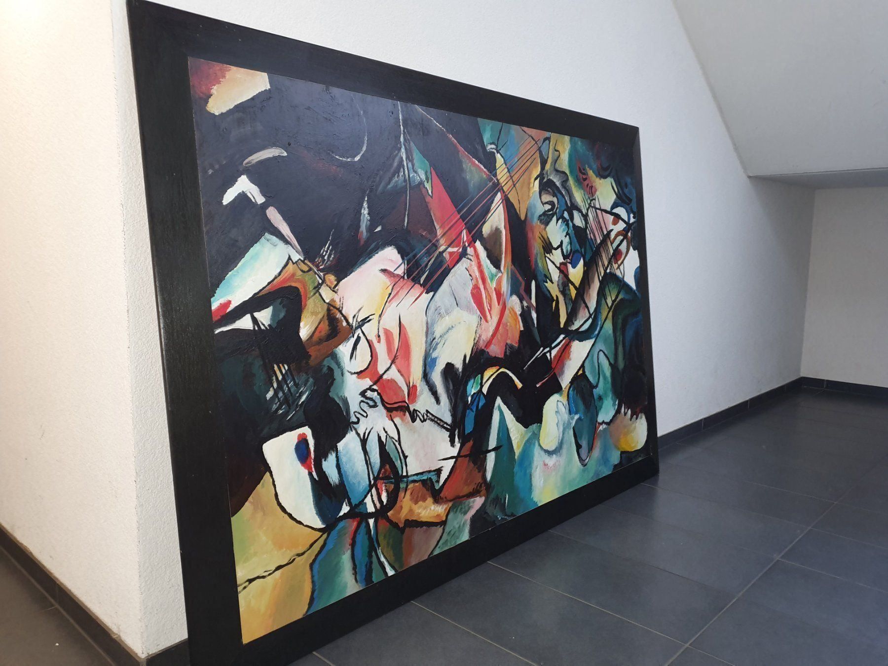 Dipinti: Grosse Öl Gemälde nach KANDINSKY – Usato da Bern venduto da artBoutiquech 1