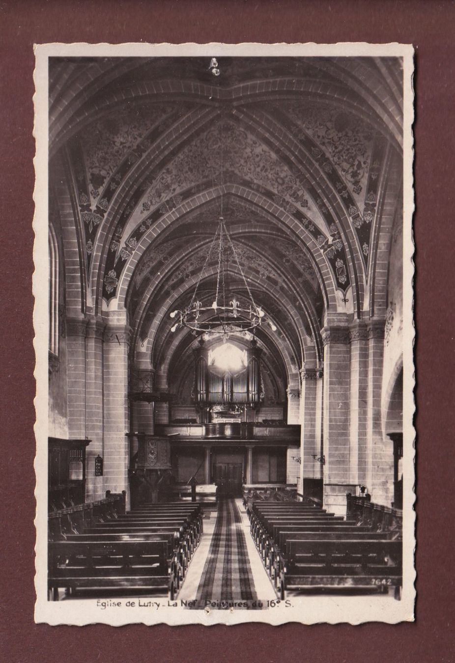 Cartes postales: Eglise de LUTRY // trous // – D'occasion à Pully par nicecards-shop