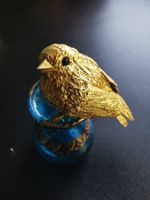 Vogel aus Gold- oder Metallfolie (Gitta Schuoler 1933-2014)