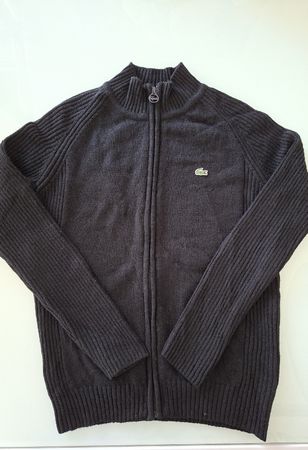 Pull Lacoste Homme Zippé Noir - Taille S - 