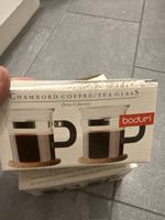 Bodum Chambord Kaffee Tee Gläser mit Kork in OVP