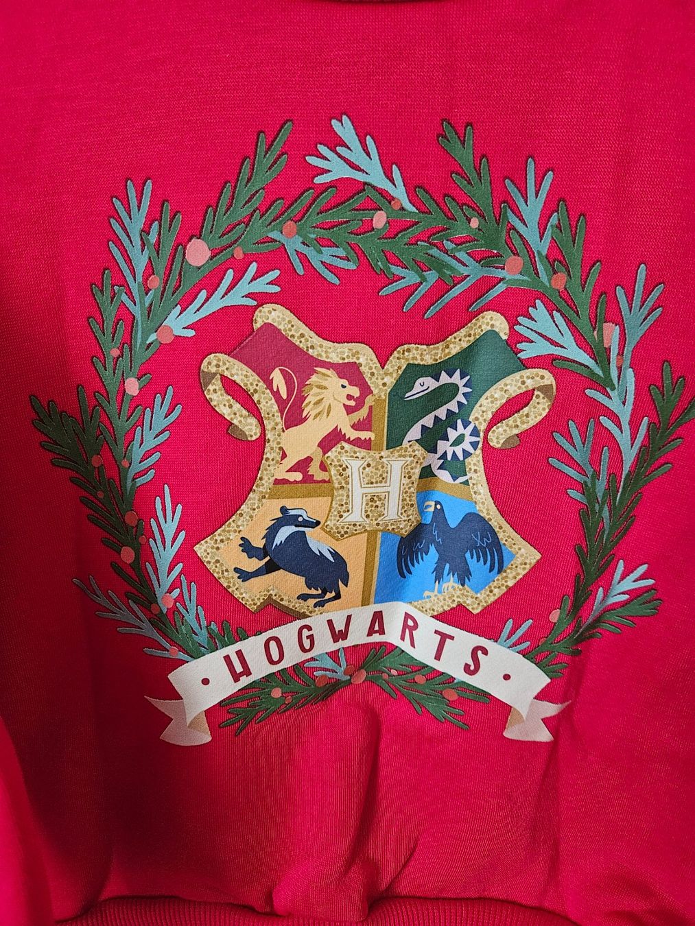 Pulls & Sweat-shirts: Harry Potter Weihnachtspullover, Hogwarts Wappen, Gr. 110 – Neuf (Voir description) à Bern par Oloui 1