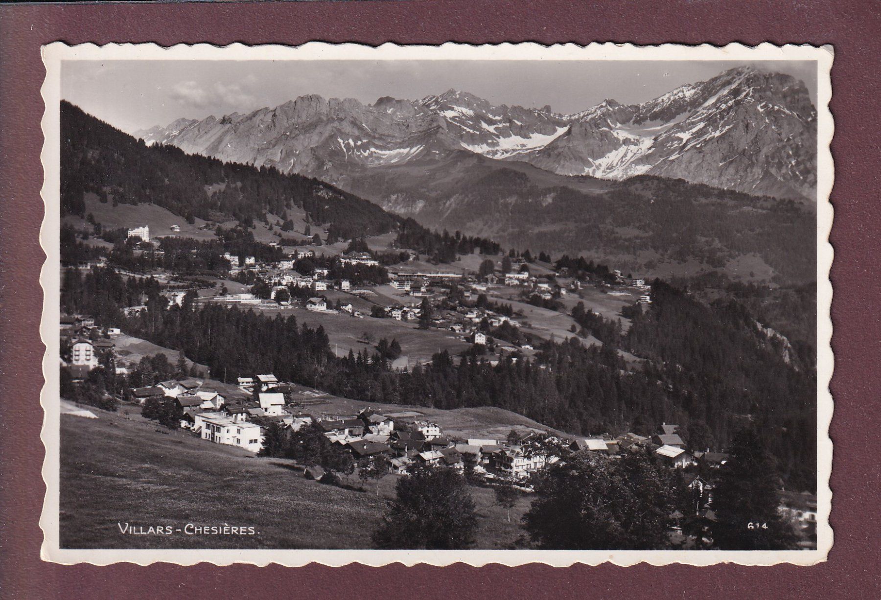 Cartoline postali: VILLARS-CHESIERES - 1956 – Usato da Pully venduto da nicecards