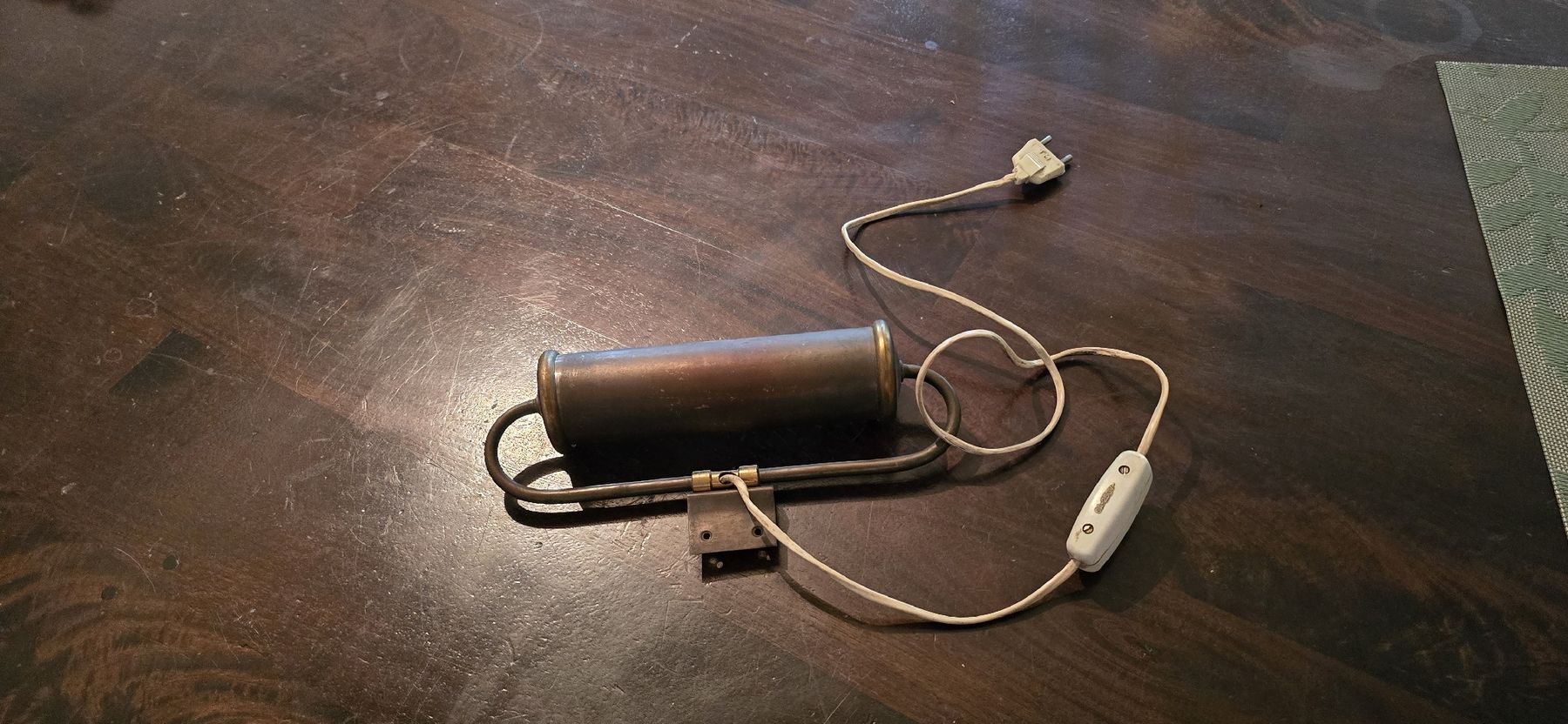 Lampade: Vintage Bilderleuchte / Gemäldeleuchte aus Messing  – Usato da Basel venduto da Jcva 6