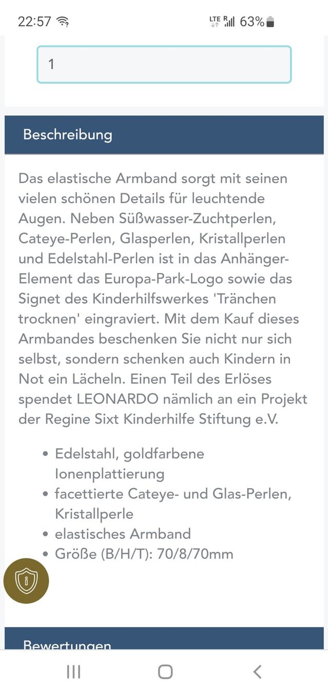 Armbänder & -reifen: Edles Glas Perlen Armband Leonardo – Neu (gemäss Beschreibung) aus Interlaken von mar_65xg 2