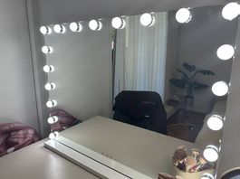 Hollywood-Schminkspiegel mit LED & Bluetooth 