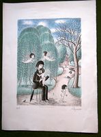 Lithographie Original de " PEYNET " EA  + signature