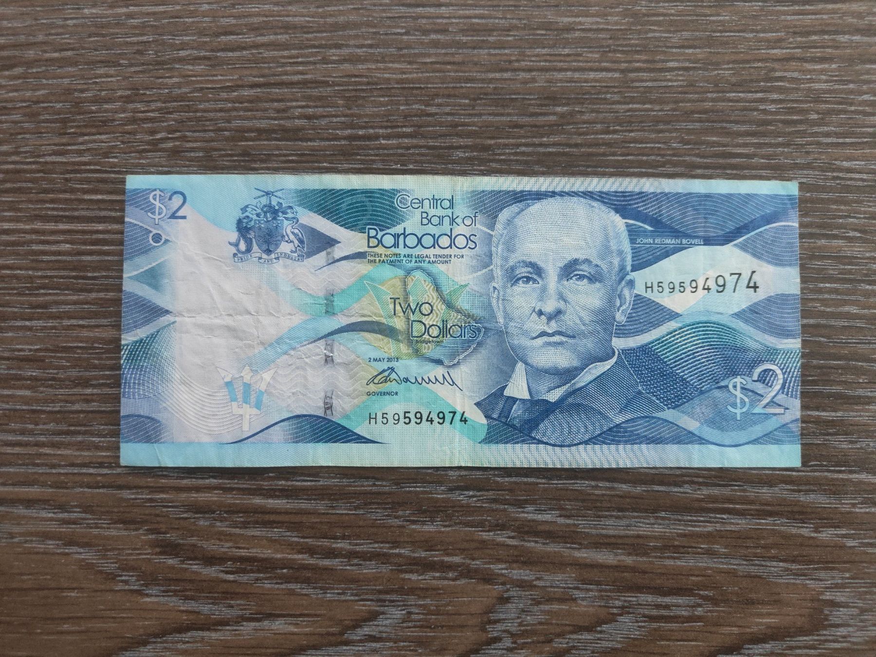Banconote: Barbados 2 Dollars 2013 !!!!!!! – Usato da Flaach venduto da Lonzo99