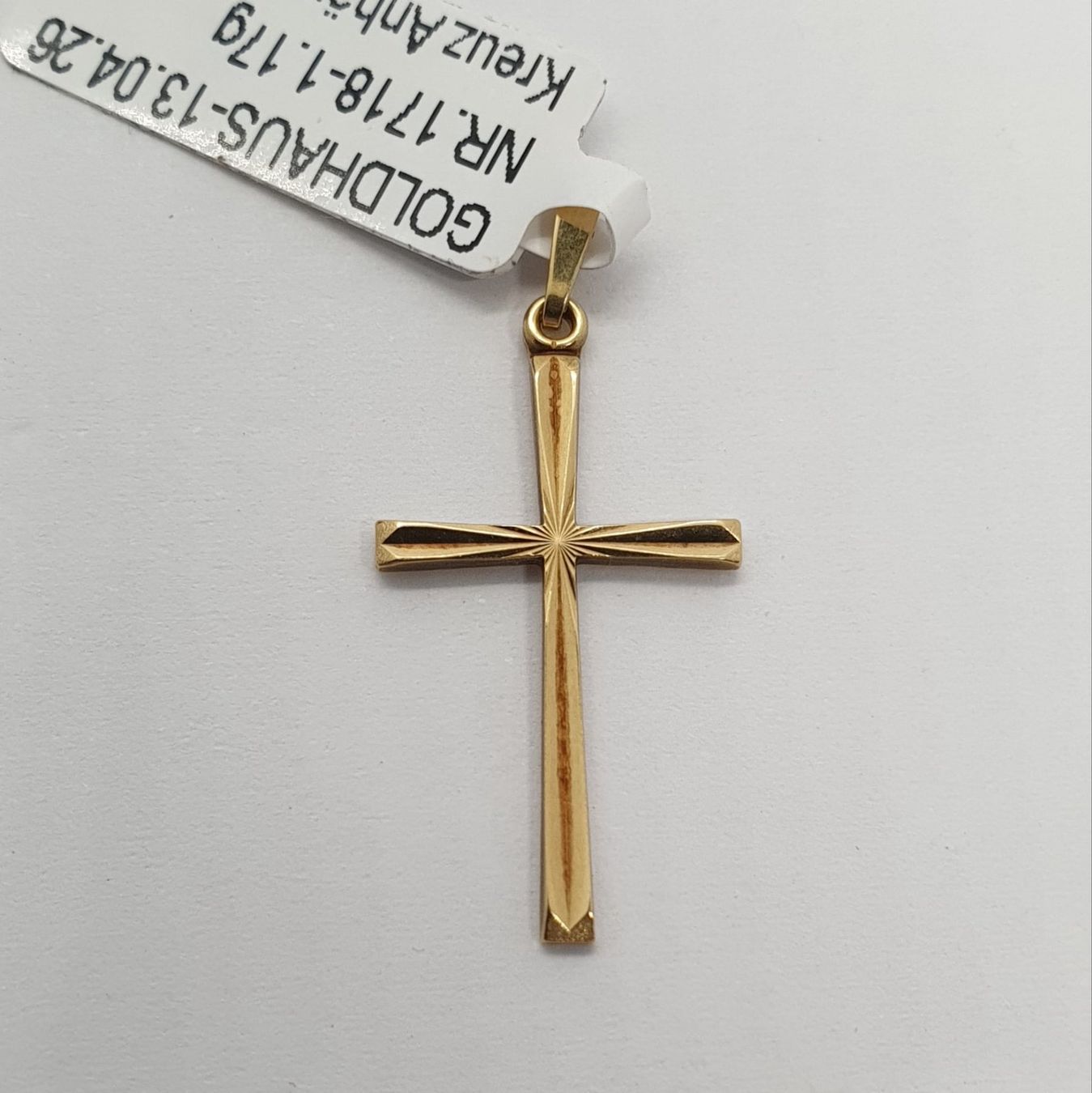 Anhänger: Echt 18K Gold - Kreuz Anhänger – Gebraucht aus Luzern von Luzern-Goldhaus
