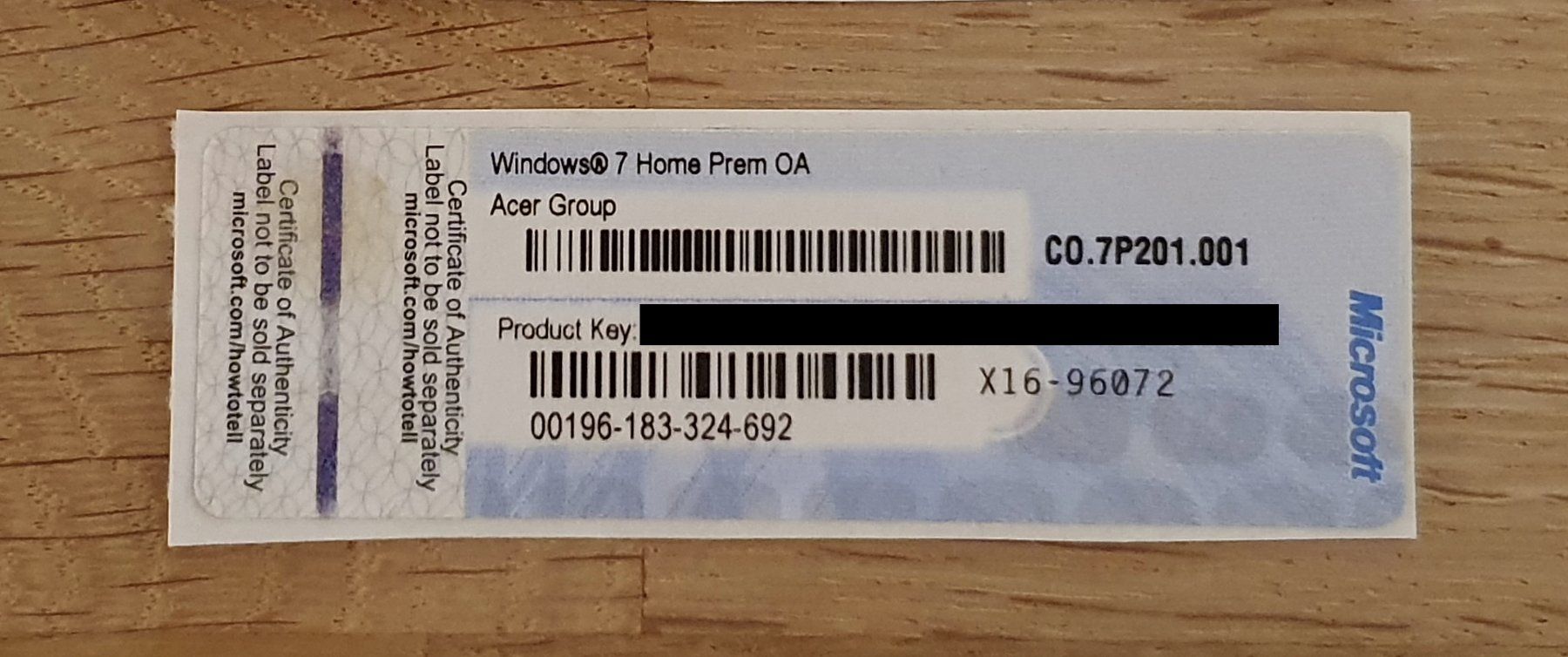 Microsoft Software: Windows 7 Home Premium mit DVD inkl. SP1 – Nuovo (secondo la descrizione) da Oensingen venduto da CH-Techniker