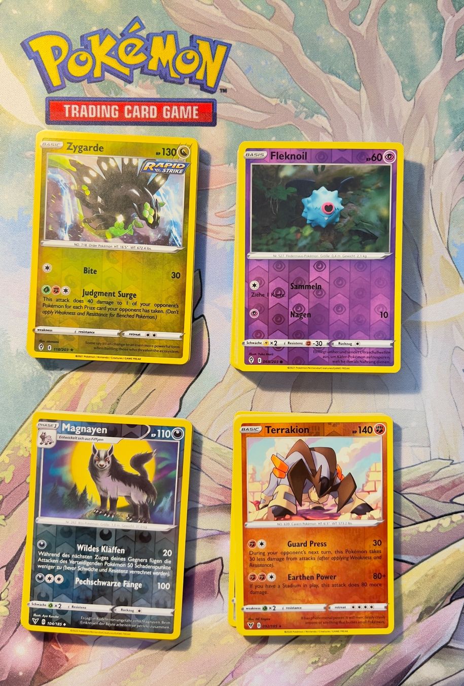 Cartoline: Pokemonkarten Holo + Reverse Drachenwandel/ Farbenschock – Nuovo (secondo la descrizione) da Sempach venduto da R-G