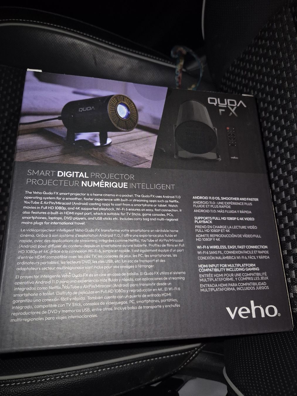 Videoprojektoren: Veho Qudo FX1 Smart Digital Projector ungeöffnet  – Neu (gemäss Beschreibung) aus Niederweningen von era_s96g 1