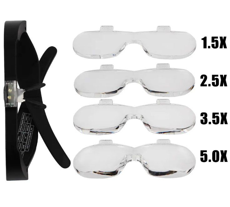 Altro per Ottica: Lupenbrille mit Licht 1.5X bis 5X – Nuovo e nell'imballaggio originale da Châtelaine venduto da topshop.switzerland 6