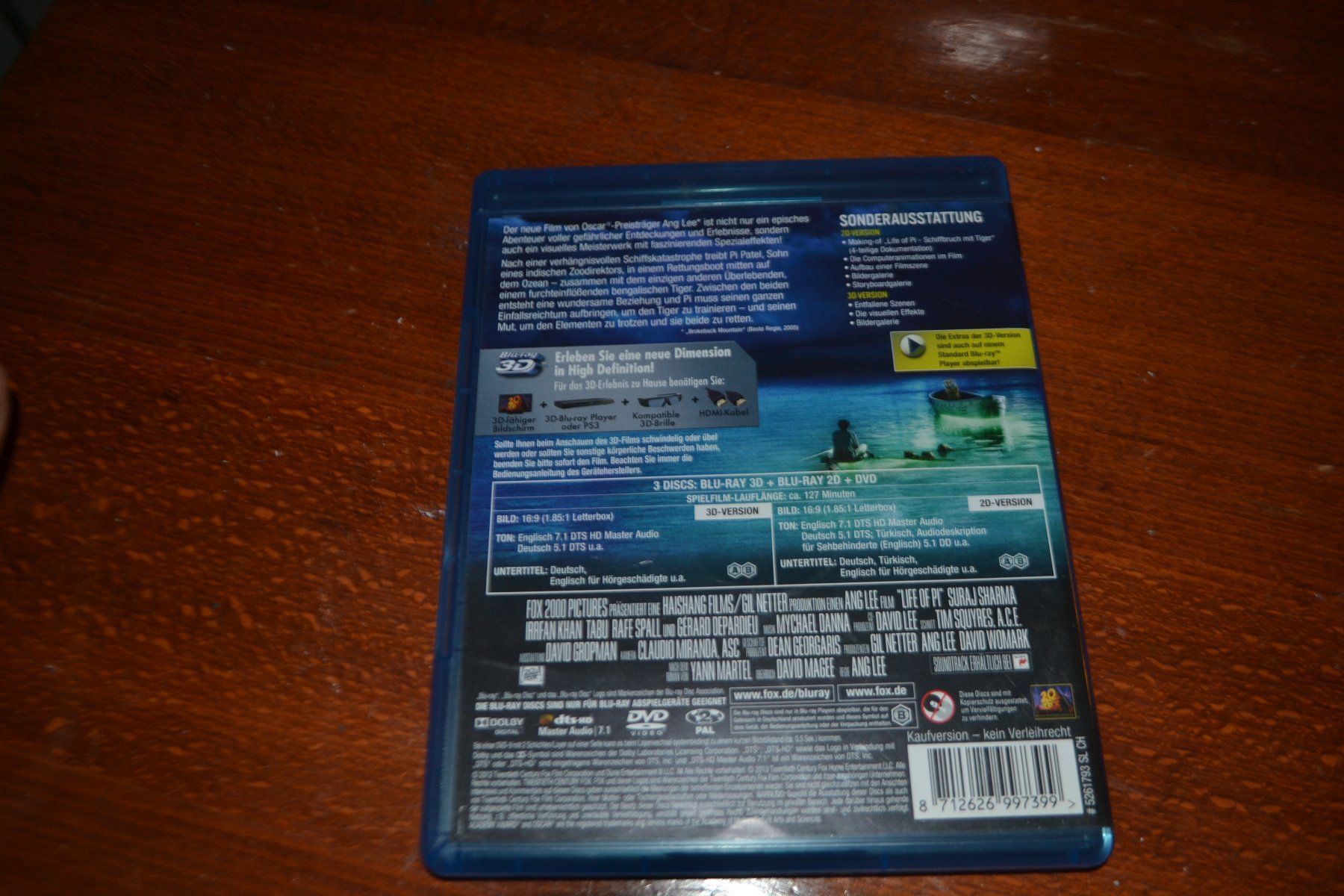 Tutti i DVDs: Life of Pi in 3D – Usato da Laupen ZH venduto da chefdom 1