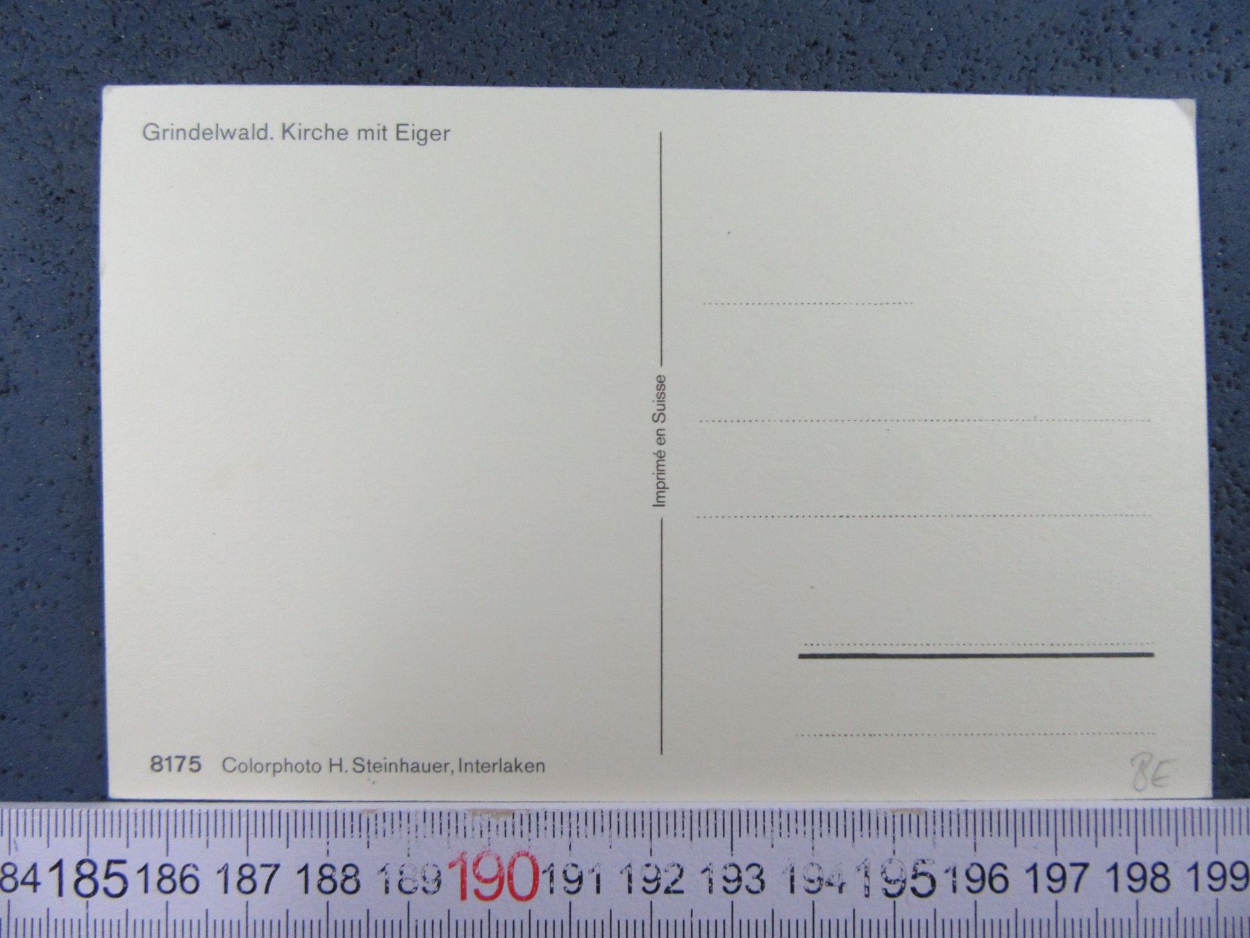 Cartoline postali: GRINDELWALD KIRCHE UND EIGER HOTEL AK BEO – Usato da Ettingen venduto da Hausi4711 1