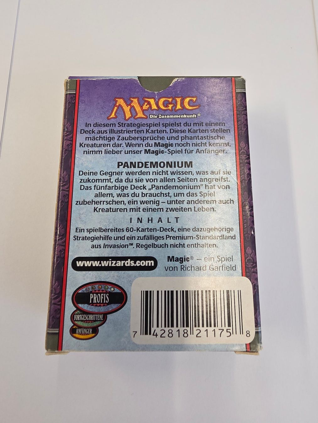 Magic The Gathering Cartes à collectionner: MTG Deck-Box Apokalypse Pandemoniumdeck - nur Schachtel – D'occasion à Mörigen par Gadgeteer 1