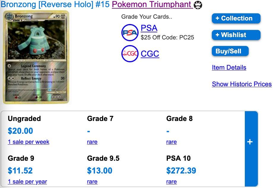 Pokémon Carte collezionabili: Bronzong Rare Reverse Holo 15 Yuka Morii – Usato da Zürich venduto da PEACECOCOON 3