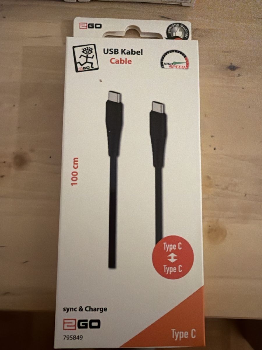 Kabel: 2go Type C - Type C ladekabel 6 stk 43 – Neu und originalverpackt aus Kloten von sze_wb99 1